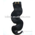 high quality indian virgin remy hair weft, 10"-30" jet black